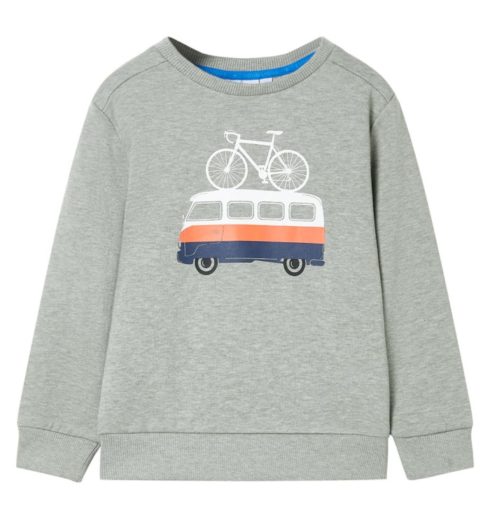 Sweatshirt pour enfants mélange kaki clair 128 | Mobilier & Déco