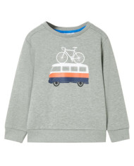 Sweatshirt pour enfants mélange kaki clair 128 | Mobilier & Déco