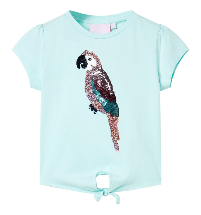 T-shirt pour enfants aqua clair 104 | Mobilier & Déco