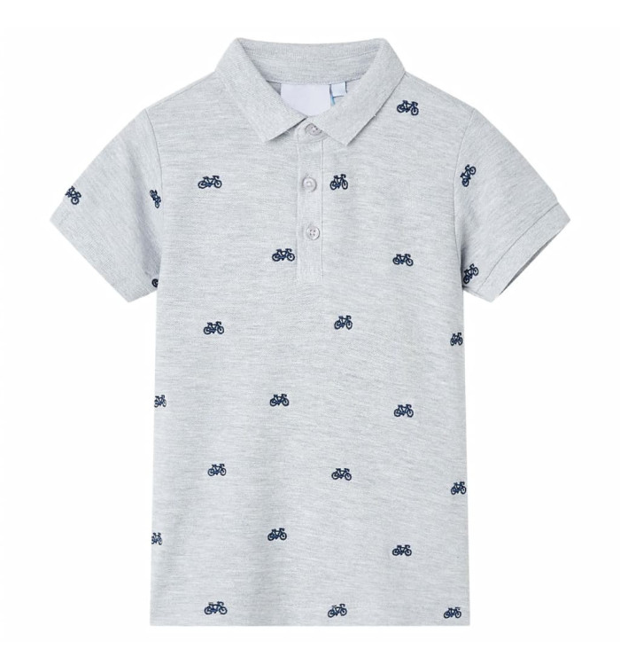 Polo pour enfants mélangé gris 104 | Mobilier & Déco