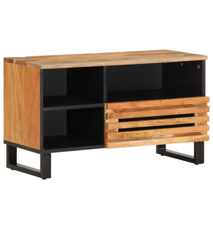 Meuble TV 80x34x46 cm bois d'acacia massif | Mobilier & Déco