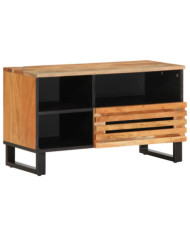 Meuble TV 80x34x46 cm bois d'acacia massif | Mobilier & Déco