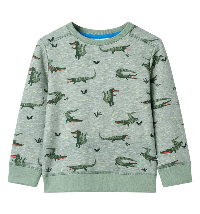 Sweatshirt pour enfants mélange kaki clair 104 | Mobilier & Déco
