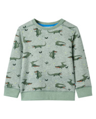 Sweatshirt pour enfants mélange kaki clair 104 | Mobilier & Déco