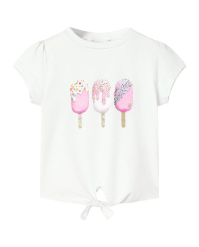 T-shirt pour enfants écru 104 | Mobilier & Déco