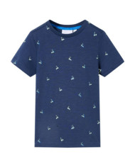 T-shirt pour enfants bleu foncé 116 | Mobilier & Déco