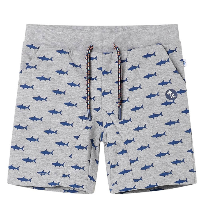 Short pour enfants avec cordon de serrage mélange gris clair 128 | Mobilier & Déco