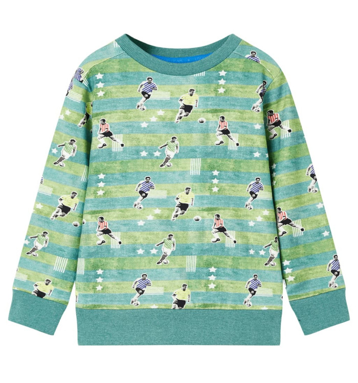 Sweatshirt pour enfants mélange vert clair 128 | Mobilier & Déco