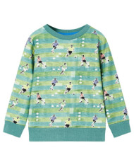 Sweatshirt pour enfants mélange vert clair 128 | Mobilier & Déco
