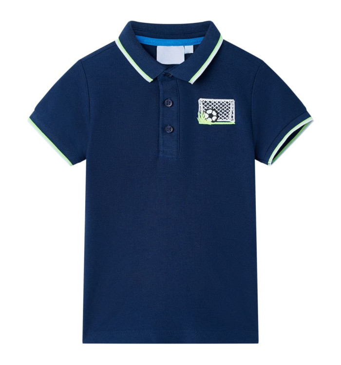 Polo pour enfants bleu marine 140 | Mobilier & Déco