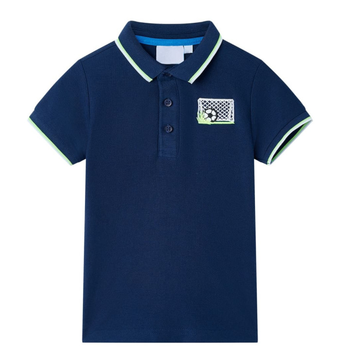 Polo pour enfants bleu marine 116 | Mobilier & Déco