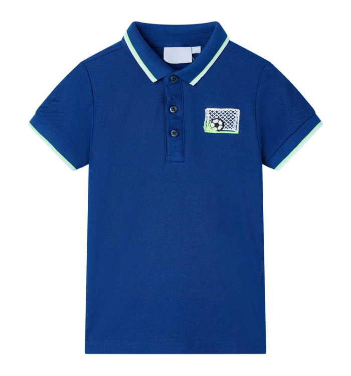 Polo pour enfants bleu foncé 116 | Mobilier & Déco