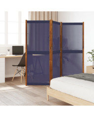 Cloison de séparation 3 panneaux bleu foncé 210x180 cm | Mobilier & Déco