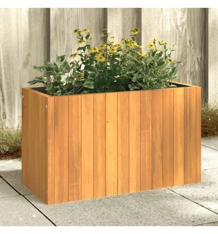 Jardinière 59x27,5x35 cm bois massif d'acacia | Mobilier & Déco