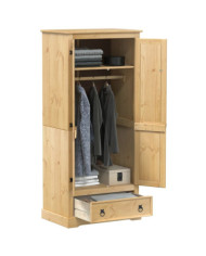 Garde-robe Corona 76x50x170 cm bois de pin massif | Mobilier & Déco