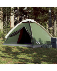 Tente de camping à dôme 4 personnes vert imperméable | Mobilier & Déco