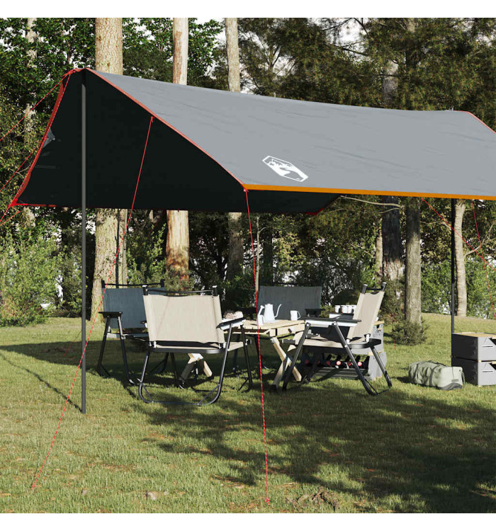 Bâche de camping orange 460x305x210 cm imperméable | Mobilier & Déco