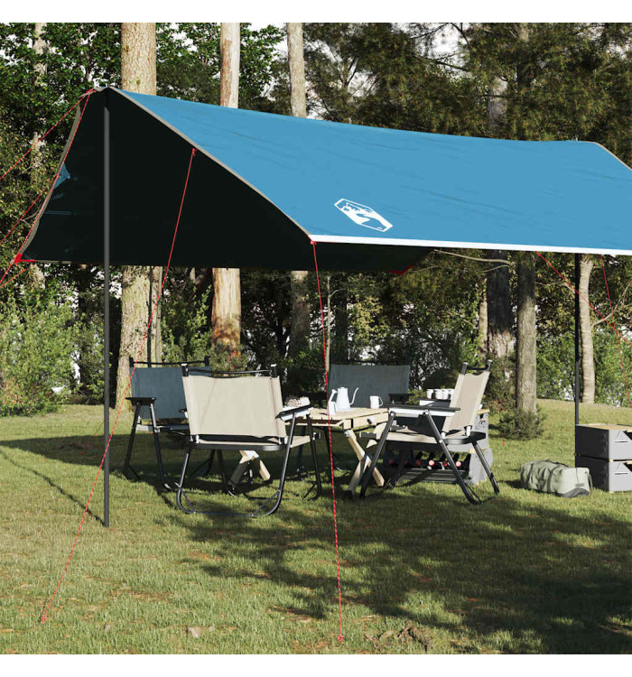 Bâche de camping bleu 460x305x210 cm imperméable | Mobilier & Déco