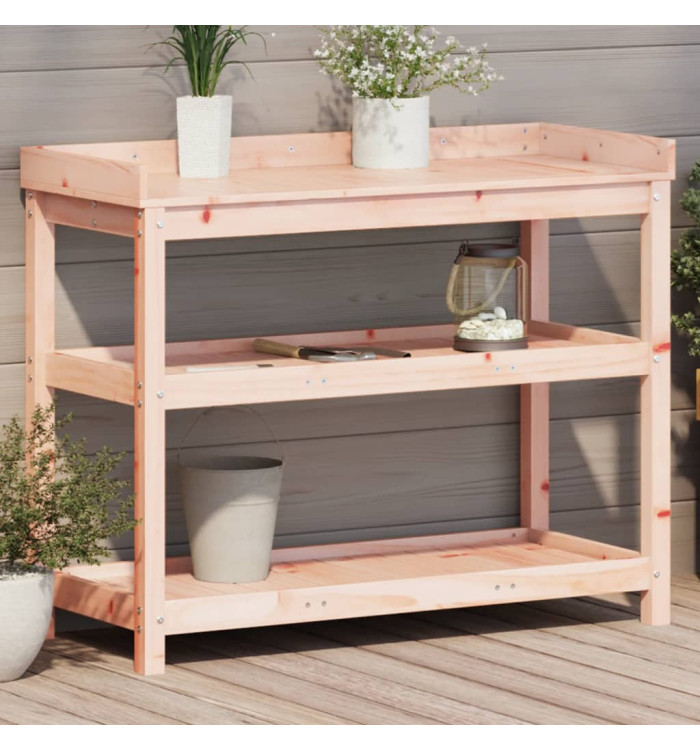Table de rempotage avec étagères bois massif de douglas | Mobilier & Déco
