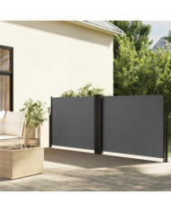 Auvent latéral rétractable anthracite 100x600 cm | Mobilier & Déco