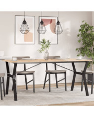 Pieds de table à manger cadre en Y 160x80x73 cm acier | Mobilier & Déco