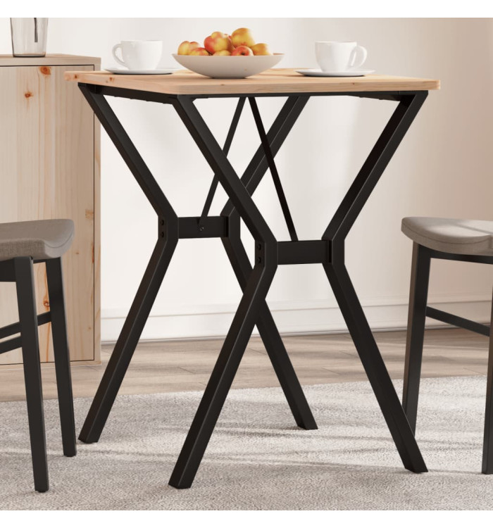 Pieds de table à manger cadre en Y 60x50x73 cm acier | Mobilier & Déco