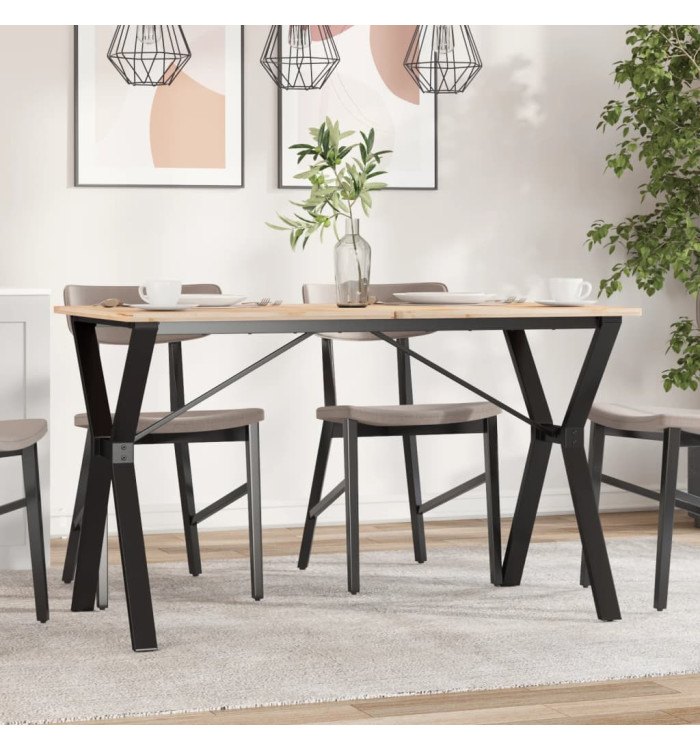 Pieds de table à manger cadre en Y 120x60x73 cm acier | Mobilier & Déco