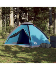 Tente de camping à dôme 2 personnes bleu imperméable | Mobilier & Déco