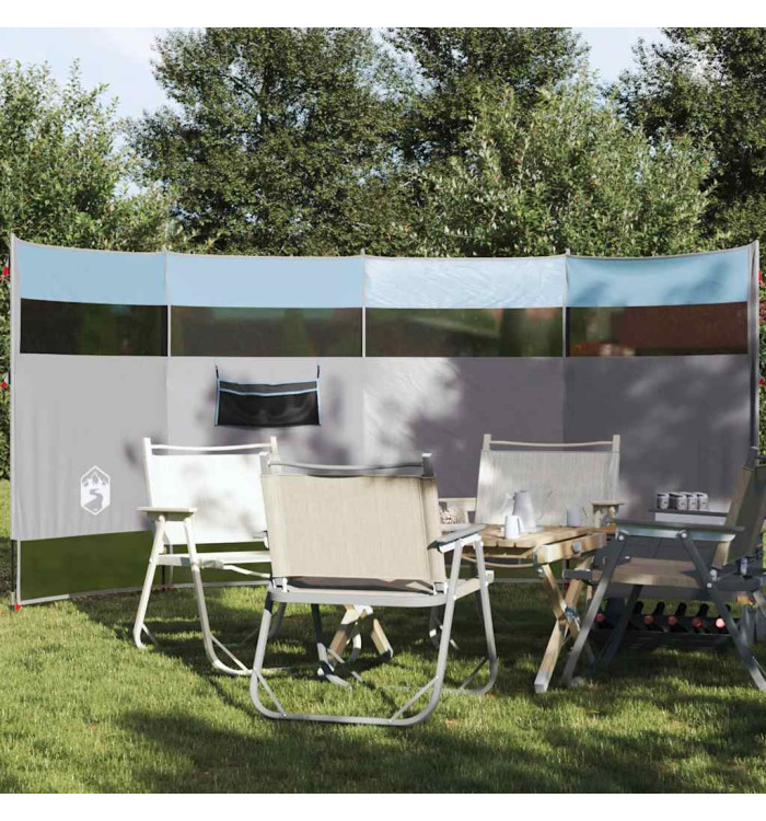 Brise-vent de camping bleu 366x152x152 cm imperméable | Mobilier & Déco