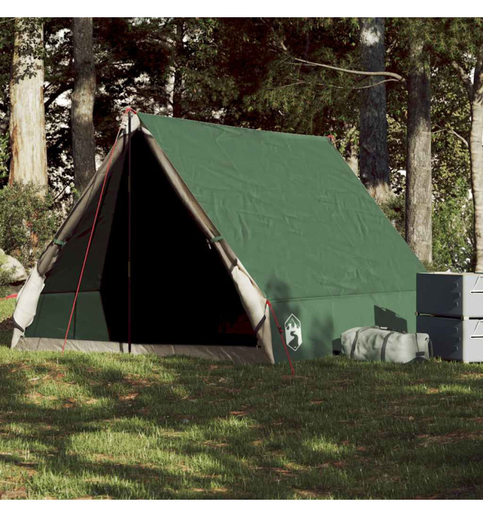 Tente de camping en forme de A 2 personne vert imperméable | Mobilier & Déco