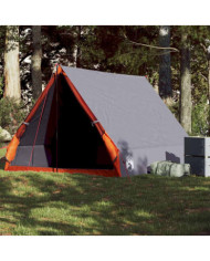 Tente de camping en forme de A 2 personnes gris imperméable | Mobilier & Déco