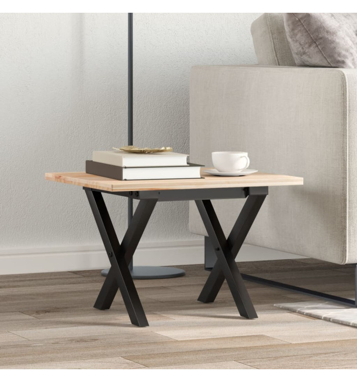 Pieds de table basse cadre en X 30x30x33 cm acier | Mobilier & Déco
