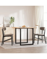 Pieds de table à manger cadre en O 70x70x73 cm acier | Mobilier & Déco