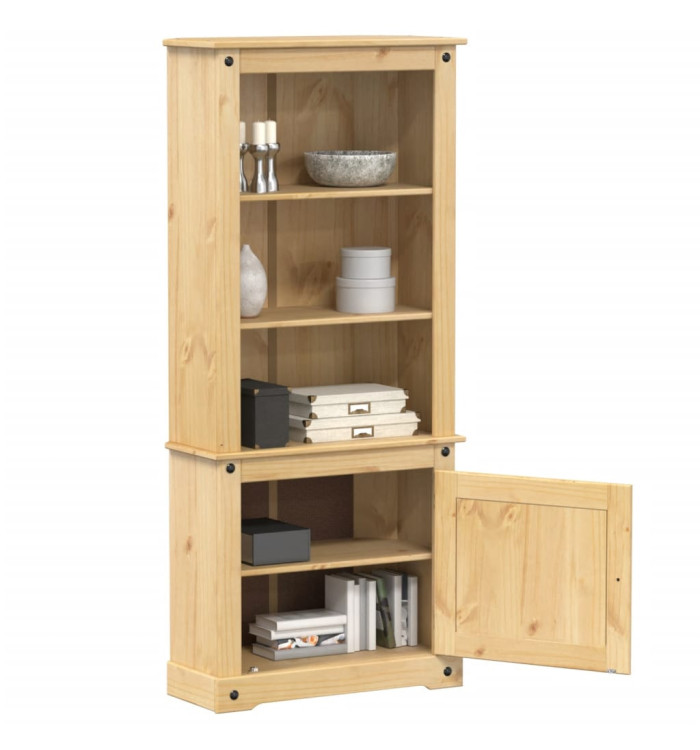 Buffet haut Corona 74x38x170 cm bois de pin massif | Mobilier & Déco