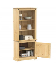 Buffet haut Corona 74x38x170 cm bois de pin massif | Mobilier & Déco