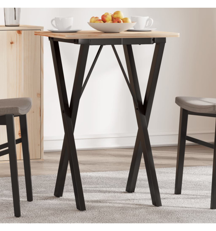 Pieds de table à manger cadre en X 40x40x73 cm acier | Mobilier & Déco