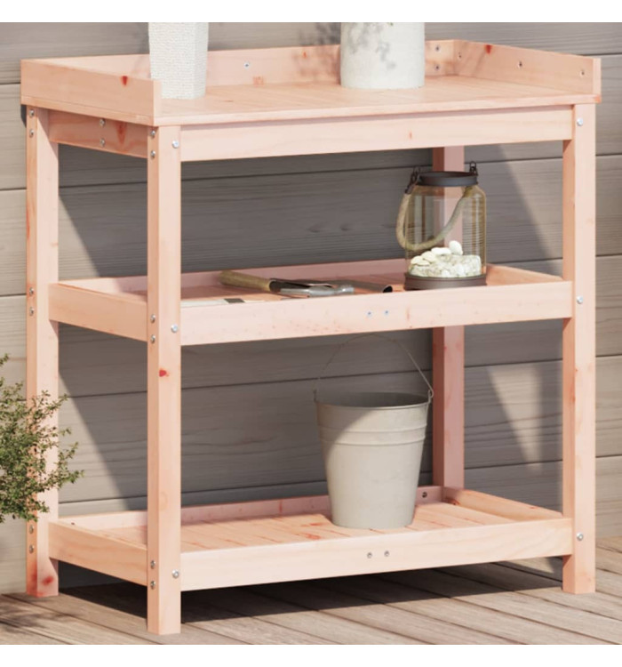 Table de rempotage avec étagères bois massif de douglas | Mobilier & Déco