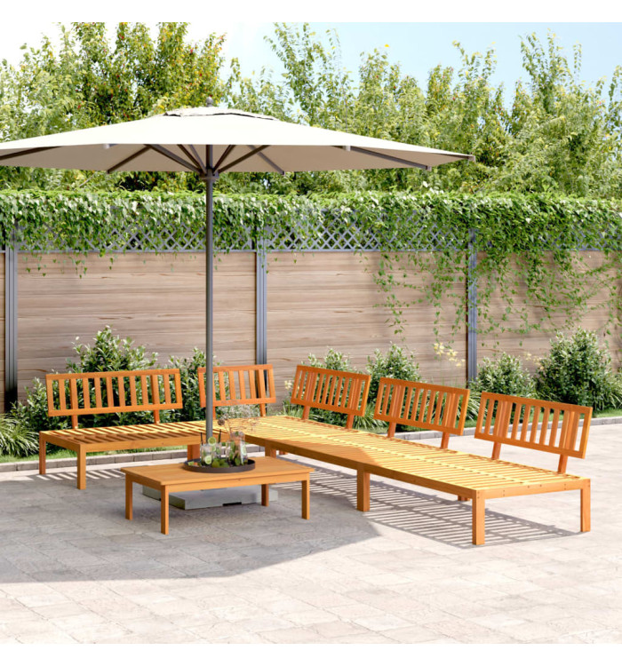 Salon palette de jardin 5 pcs bois d'acacia massif | Mobilier & Déco