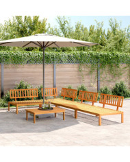Salon palette de jardin 5 pcs bois d'acacia massif | Mobilier & Déco