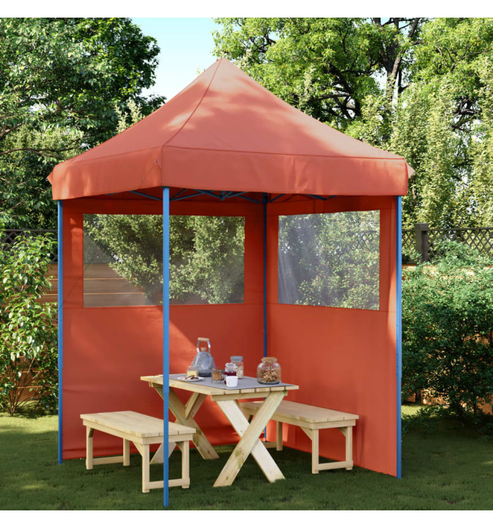 Tente de réception pliable escamotable avec 2 parois latérales | Mobilier & Déco