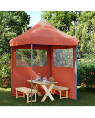 Tente de réception pliable escamotable avec 2 parois latérales | Mobilier & Déco
