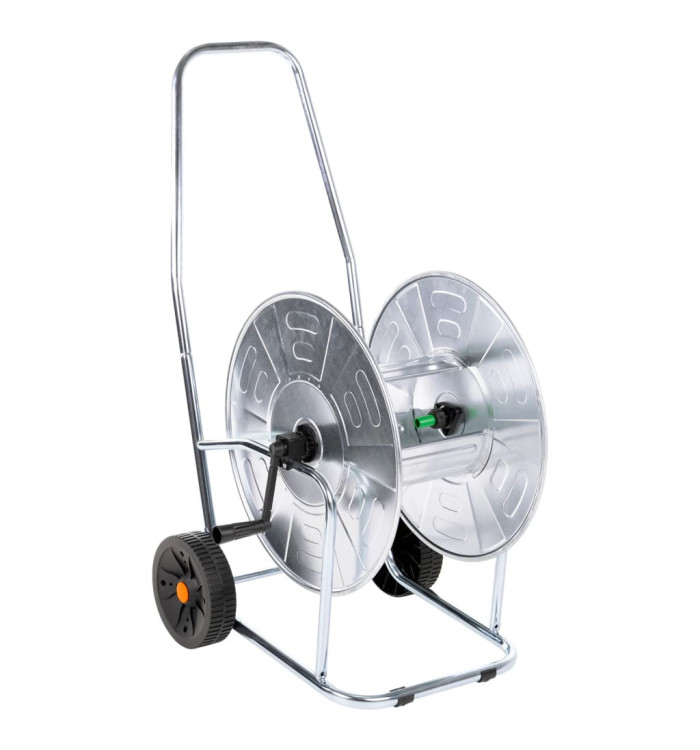 Chariot d'enrouleur pour tuyau de 80 m 3/4" acier | Mobilier & Déco
