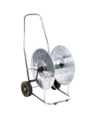 Chariot d'enrouleur pour tuyau de 80 m 3/4" acier | Mobilier & Déco