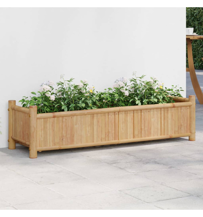 Jardinière 100x30x25 cm bambou | Mobilier & Déco