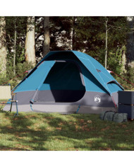 Tente de camping à dôme 2 personnes bleu imperméable | Mobilier & Déco