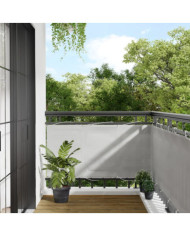 Écran de balcon gris clair 75x400 cm 100% polyester oxford | Mobilier & Déco
