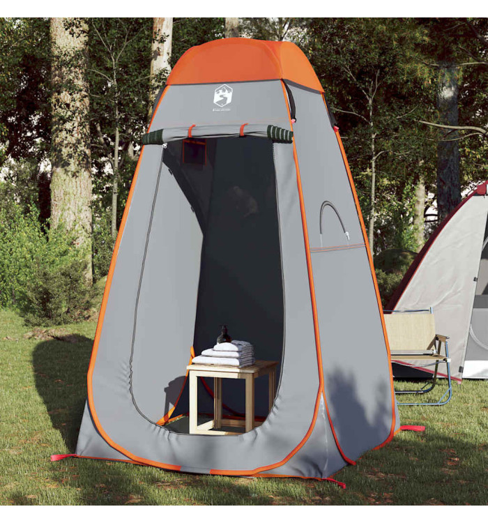 Tente d'intimité gris et orange escamotable imperméable | Mobilier & Déco