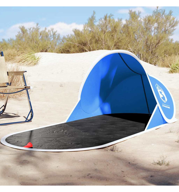 Tente de plage bleu azuré escamotable imperméable | Mobilier & Déco
