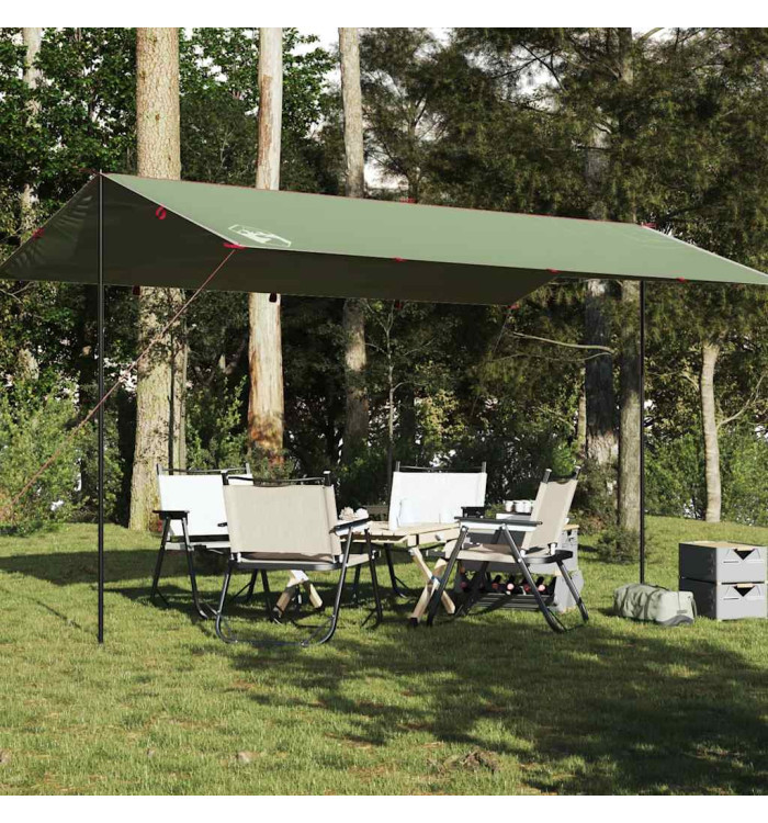 Bâche de camping vert 500x294 cm imperméable | Mobilier & Déco