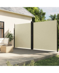 Auvent latéral rétractable crème 220x1000 cm | Mobilier & Déco